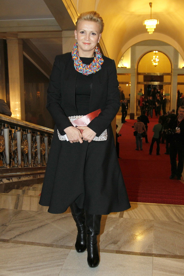 Marta Kuligowska na gali Paszporty Polityki 2012 (fot. Akpa)