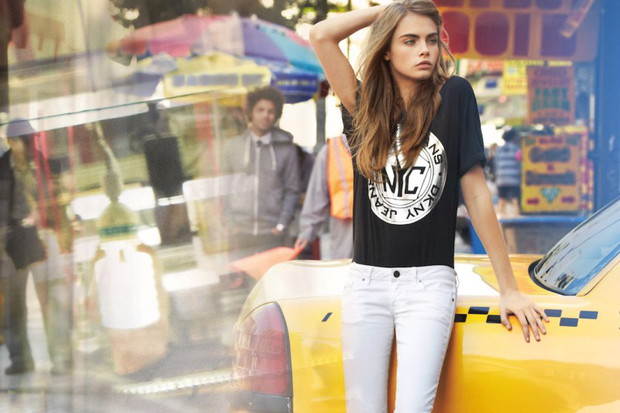 Cara Delevingne w kampanii DKNY