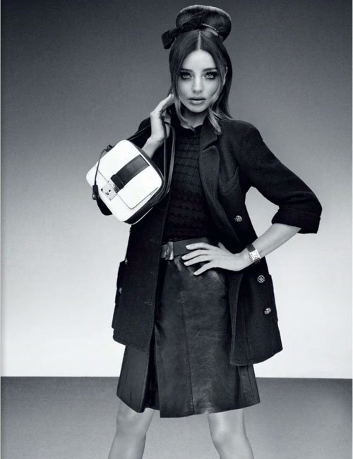 Miranda Kerr w stylu retro w magazynie Jalouse