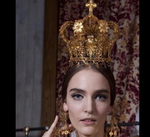 Zuzanna Bijoch zamknęła pokaz Dolce & Gabbana Alta Moda wiosna-lato 2013, fot. Instagram stefanogabbana