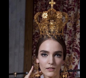 Zuzanna Bijoch zamknęła pokaz Dolce & Gabbana Alta Moda wiosna-lato 2013, fot. Instagram stefanogabbana