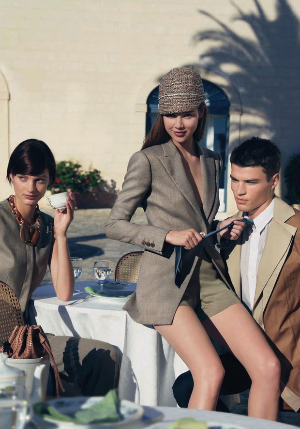 Daga Ziober w kampanii Emporio Armani wiosna-lato 2013