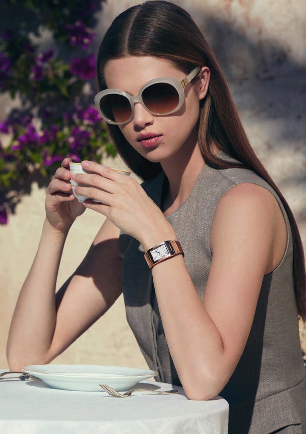 Daga Ziober w kampanii Emporio Armani wiosna-lato 2013