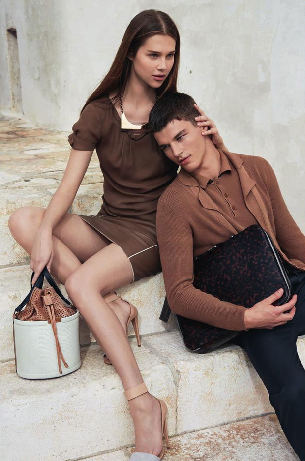 Daga Ziober w kampanii Emporio Armani wiosna-lato 2013