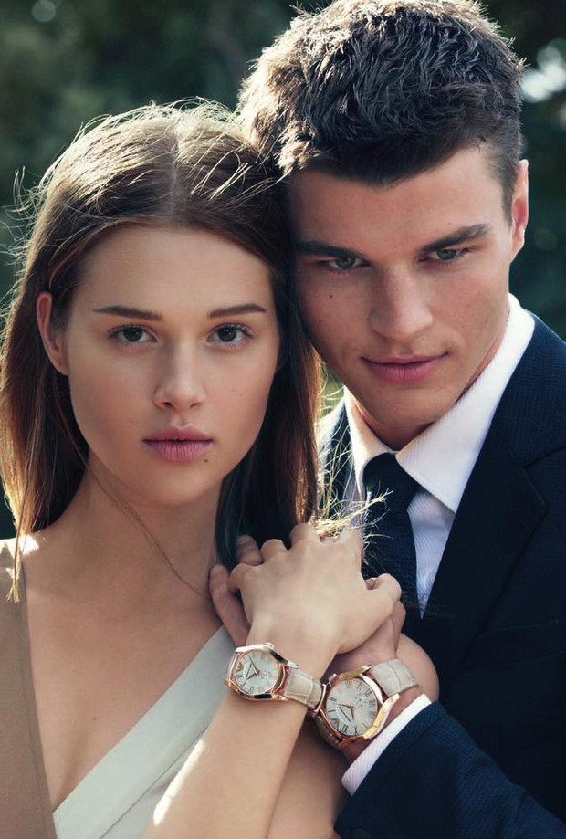 Daga Ziober w kampanii Emporio Armani wiosna-lato 2013