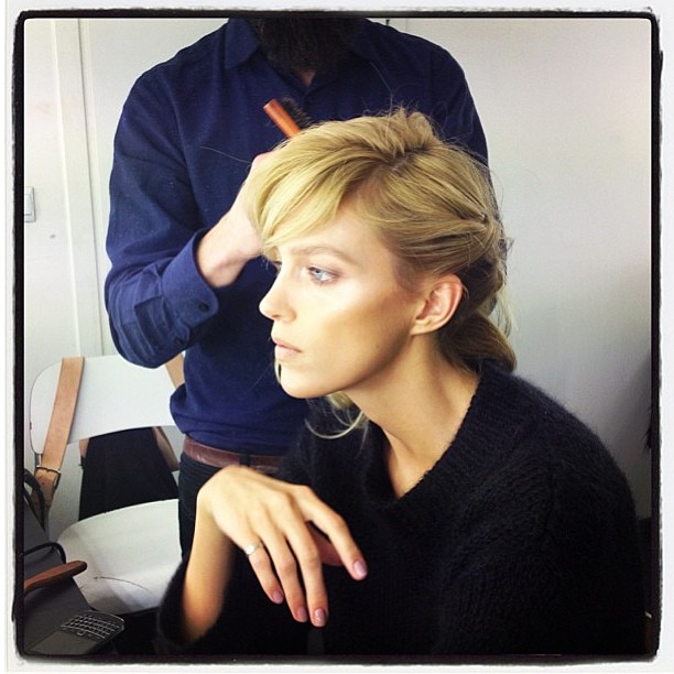 Anja na backstage