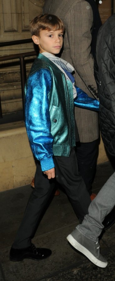 Romeo Beckham w kurtce Burberry Prorsum z kampanii, fot. mat. prasowe