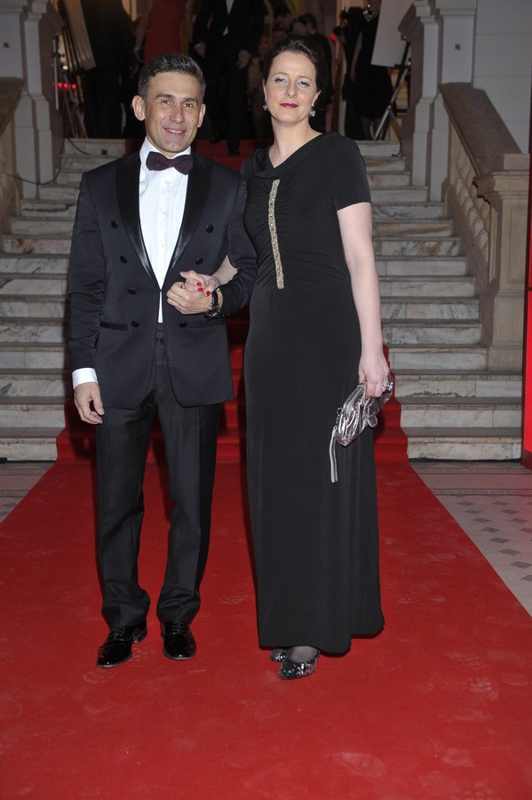 Robert Korzeniowski i Magdalena Kłys na 15. Charytatywnym Balu Dziennikarzy, fot. Akpa