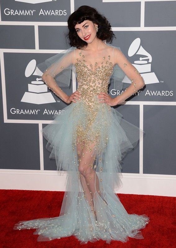 Kimbra na rozdaniu nagród Grammy 2013, fot. East News