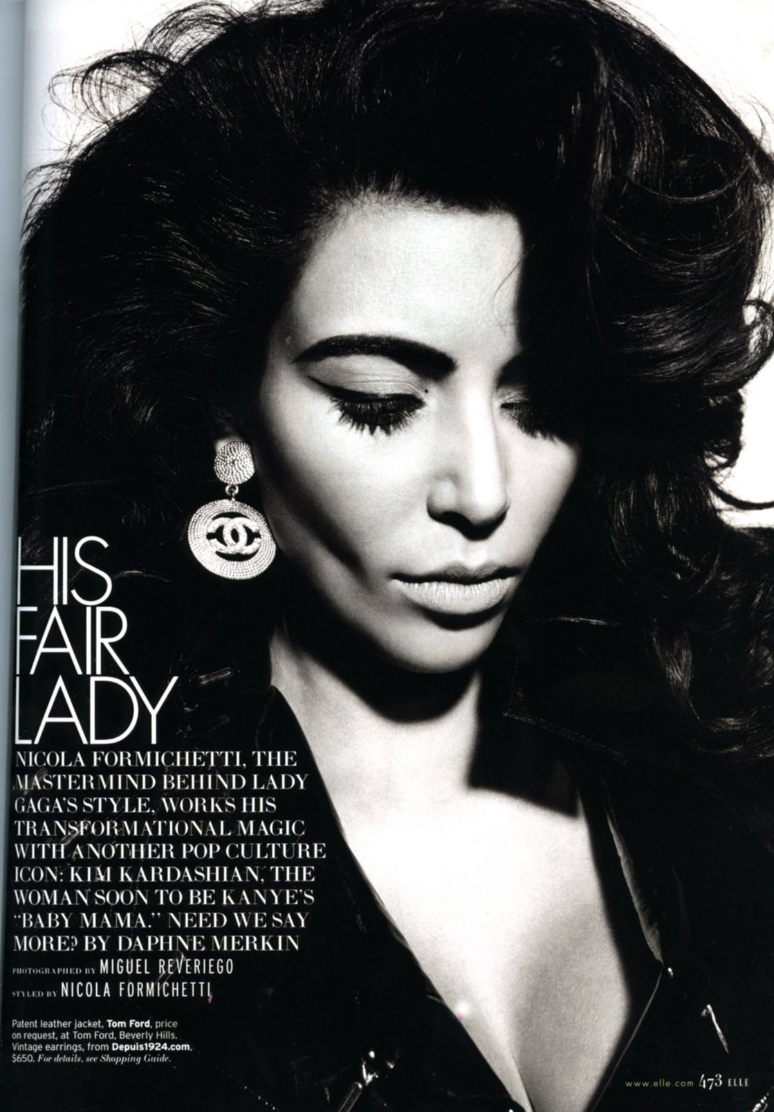 Kim Kardashian w ELLE US!
