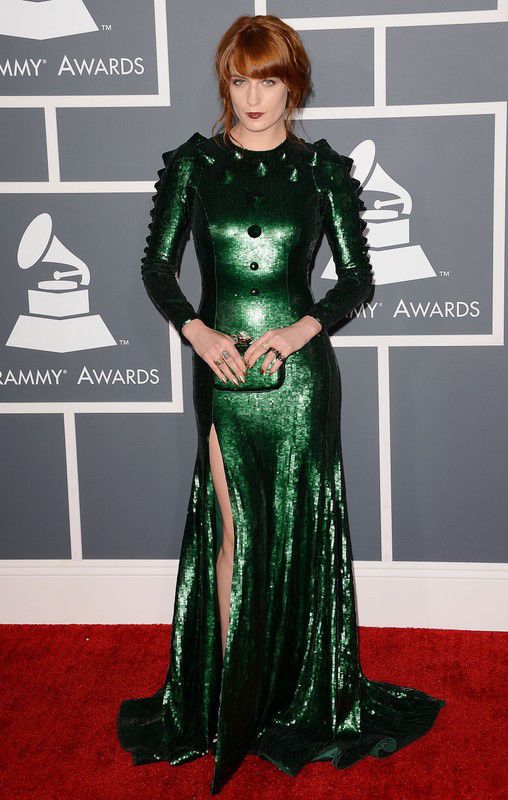 Florence Welch w sukni Givenchy Couture na rozdaniu nagród Grammy 2013, fot. East News