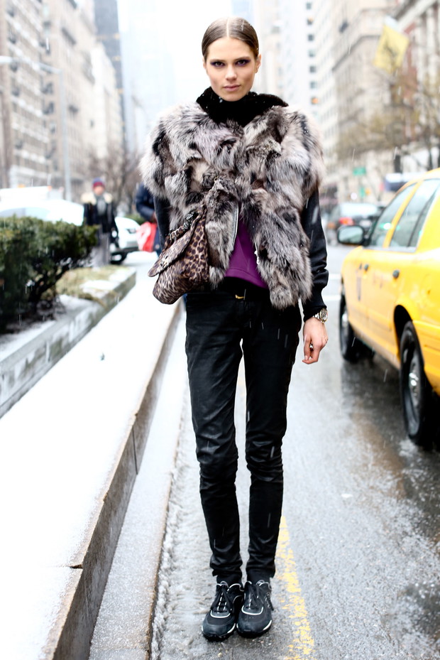 Street fashion: najlepiej ubrane modelki NY Fashion Week