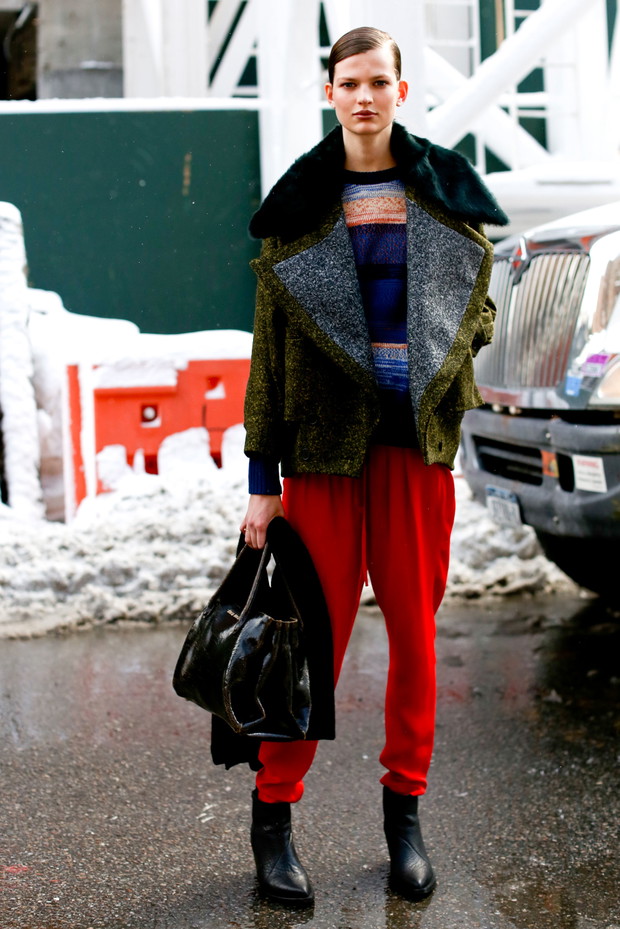 Street fashion: najlepiej ubrane modelki NY Fashion Week