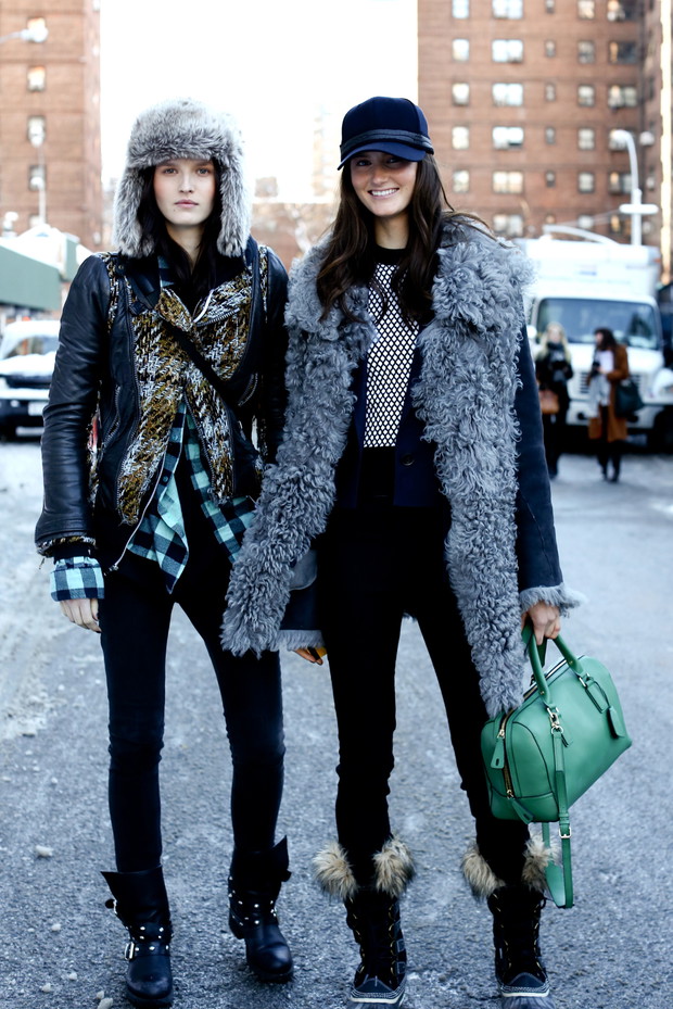 Street fashion: najlepiej ubrane modelki NY Fashion Week