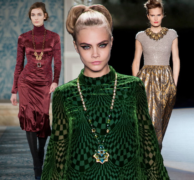 Trendy jesień-zima 2013/2014: Tory Burch, Anna Sui, Badgley Mischka / kolaż ELLE