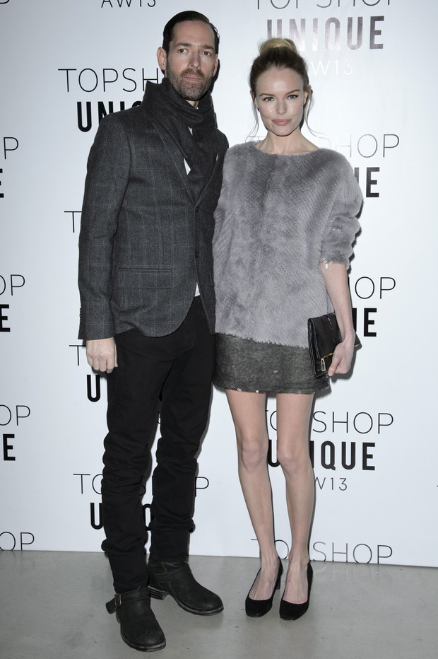 Kate Bosworth i Michael Polish na pokazie Topshop Unique, jesień-zima 2013/2014, fot. serwis prasowy