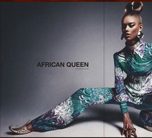 Ondria Hardin w sesji "African Queen" Numéro , marzec 2013 / fot. Sebastian Kim