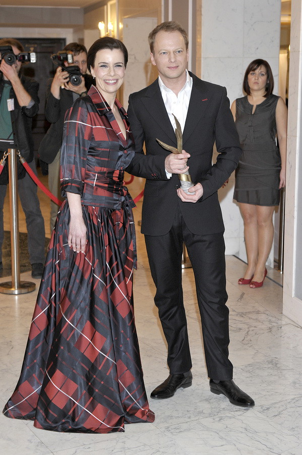 Agata Kulesza i Maciej Stuhr na gali Orły 2013, fot. Akpa