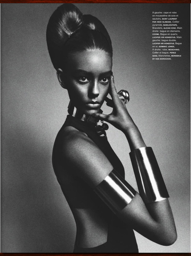 Ondria Hardin w sesji African Queen Numéro , marzec 2013 / fot. Sebastian Kim