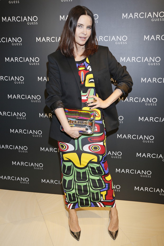 Gwiazdy na otwarciu butiku Marciano: Joanna Horodyńska w sukience adidas Originals by Jeremy Scott, fot. Akpa