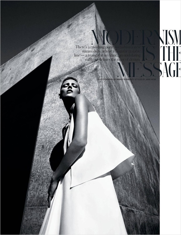 Anja Rubik w T Magazine New York Times Magazine, fot. Mario Sorrenti