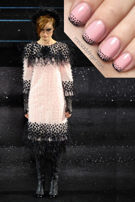 French manicure na wiosnę 2013