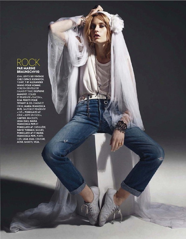 Paulina Heiler, ELLE France, luty 2013, fot. Wendelin Spiess