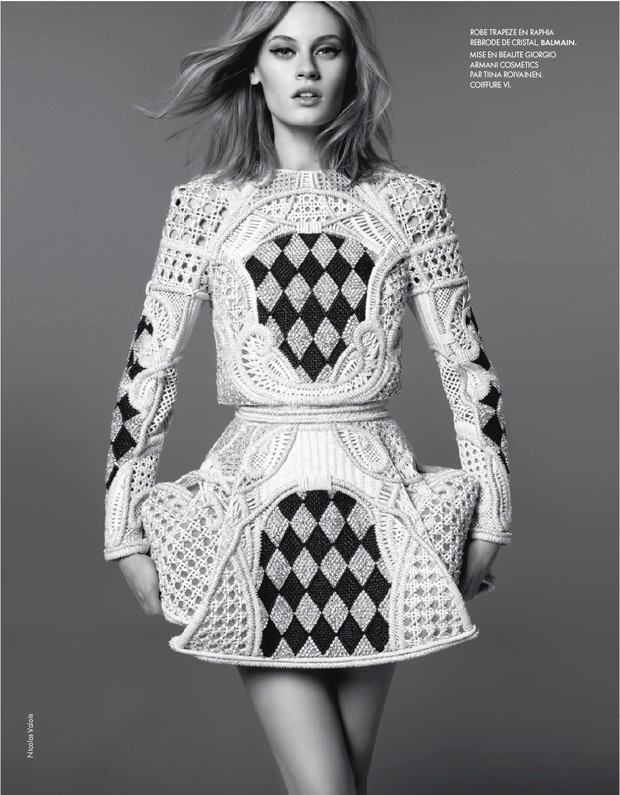 Paulina Heiler w Elle France, luty 2013, Coup De Fillet, fot. Nicolas Valois