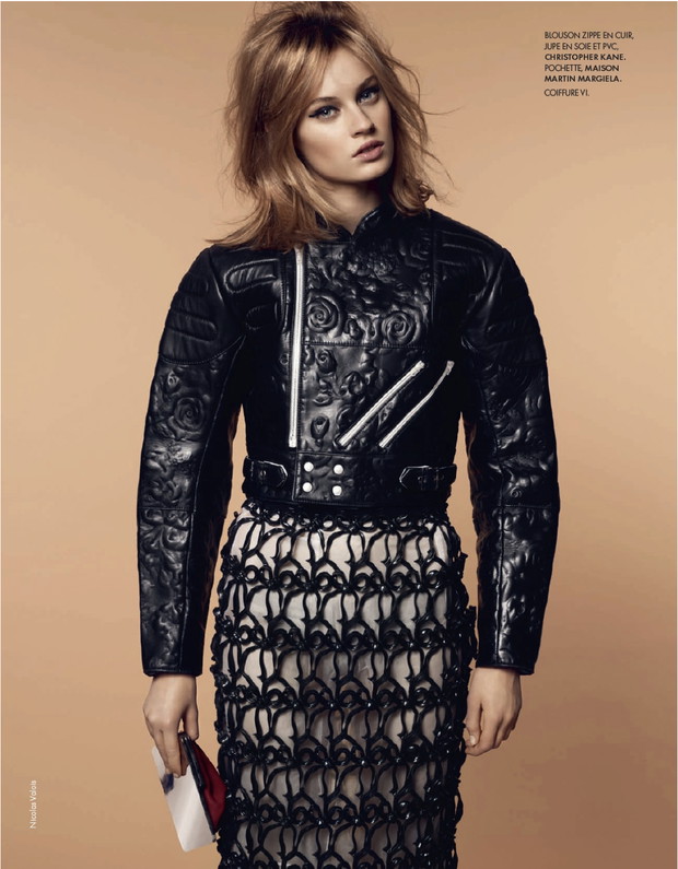 Paulina Heiler w Elle France, luty 2013, Coup De Fillet, fot. Nicolas Valois