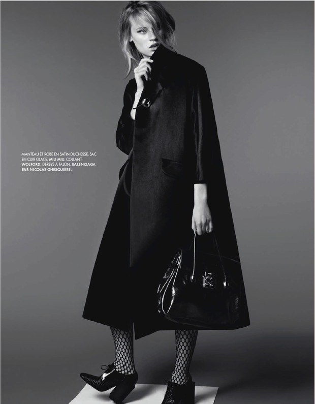 Paulina Heiler w Elle France, luty 2013, Coup De Fillet, fot. Nicolas Valois