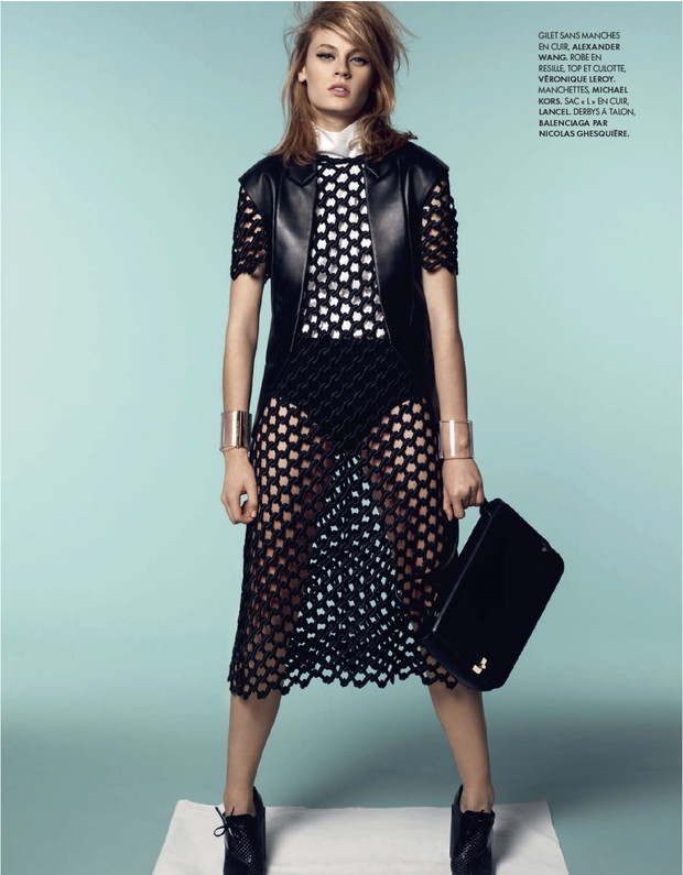 Paulina Heiler w Elle France, luty 2013, Coup De Fillet, fot. Nicolas Valois