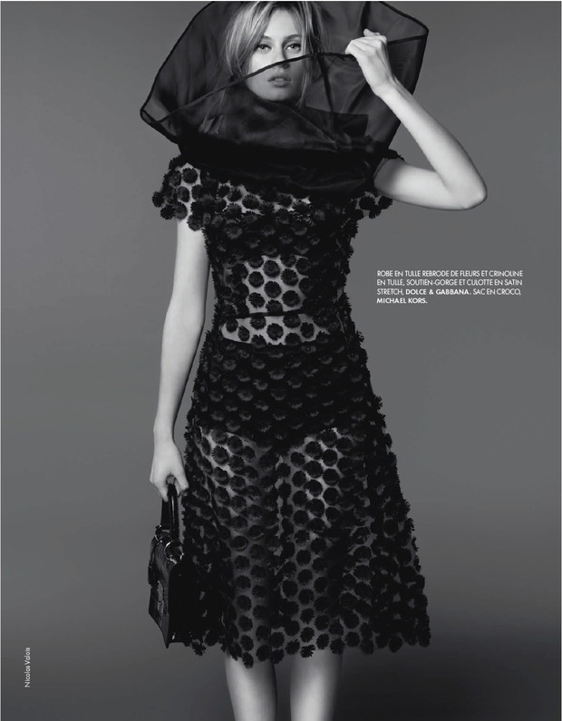 Paulina Heiler w Elle France, luty 2013, Coup De Fillet, fot. Nicolas Valois