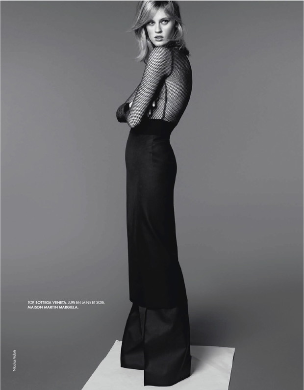 Paulina Heiler w Elle France, luty 2013, Coup De Fillet, fot. Nicolas Valois