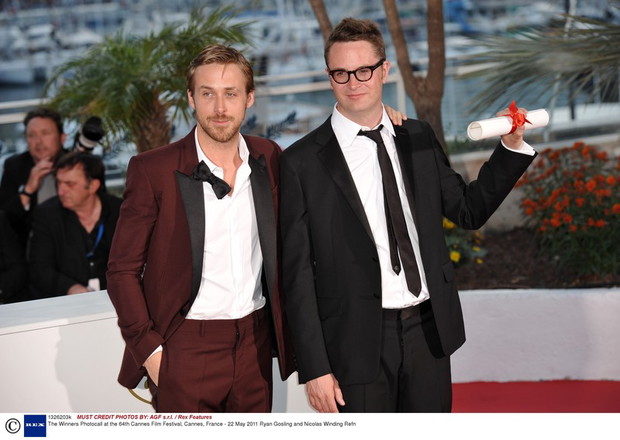 Ryan Gosling i Nicolas Widding Refn na festiwalu filmowym w Cannes w 2011 roku, fot. East News