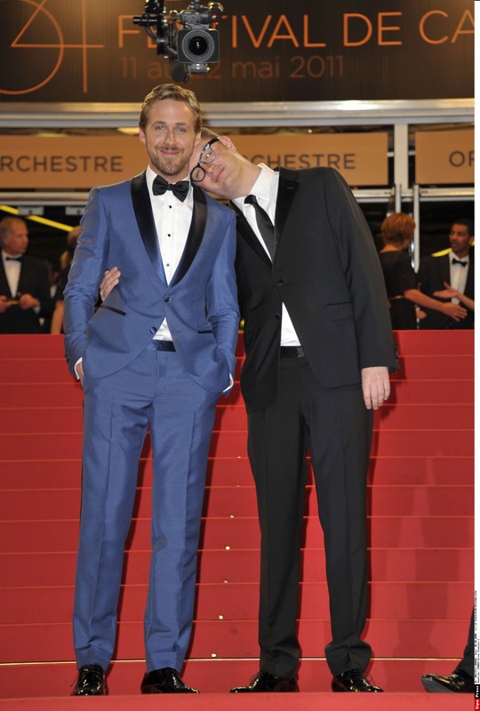 Ryan Gosling i Nicolas Widding Refn na festiwalu filmowym w Cannes w 2011 roku, fot. East News