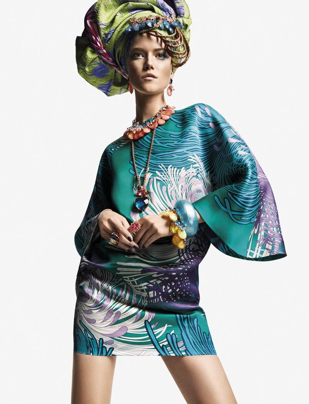 Kasia Struss w Numéro #142 (kwiecień 2013), fot. Greg Kadel