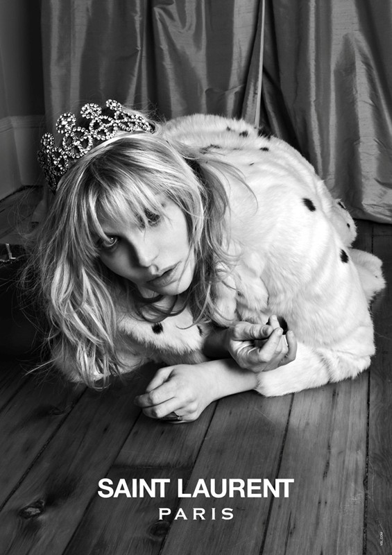 Courtney Love w nowym lookbooku Saint Laurent Paris