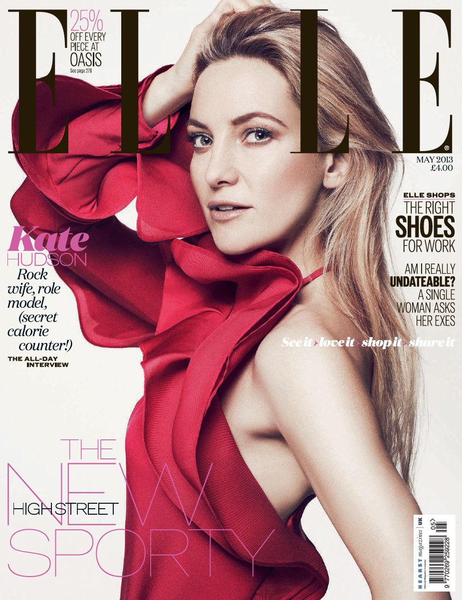 Kate Hudson w majowym ELLE UK