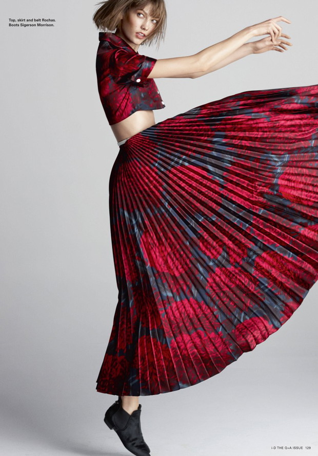 Karlie Kloss w i-D Spring 2013, fot. Matt Jones
