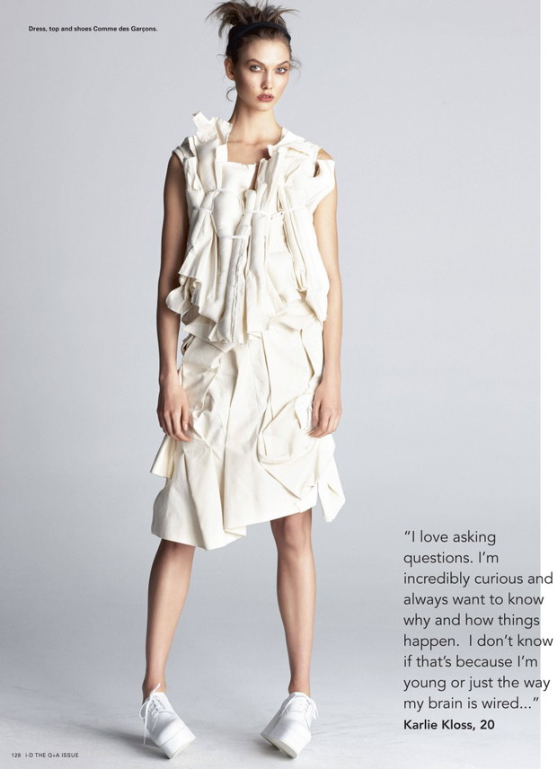 Karlie Kloss w i-D Spring 2013, fot. Matt Jones