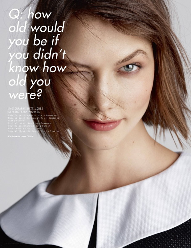Karlie Kloss w i-D Spring 2013, fot. Matt Jones
