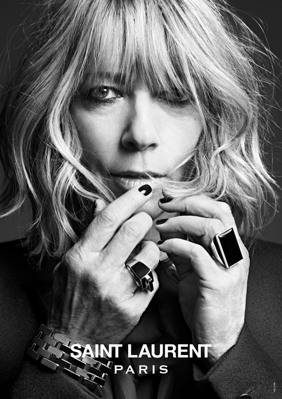 Kim Gordon w nowym lookbooku Saint Laurent Paris