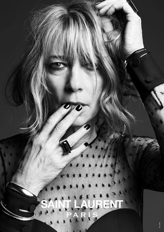 Kim Gordon w nowym lookbooku Saint Laurent Paris