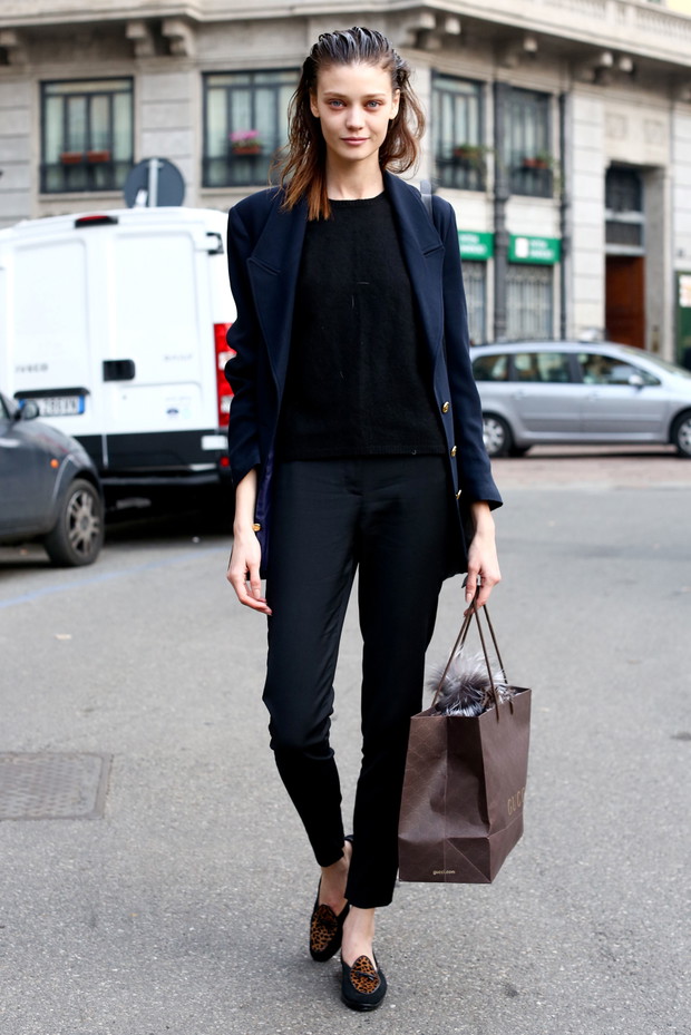 Street fashion: top modelki walczą z zimnem