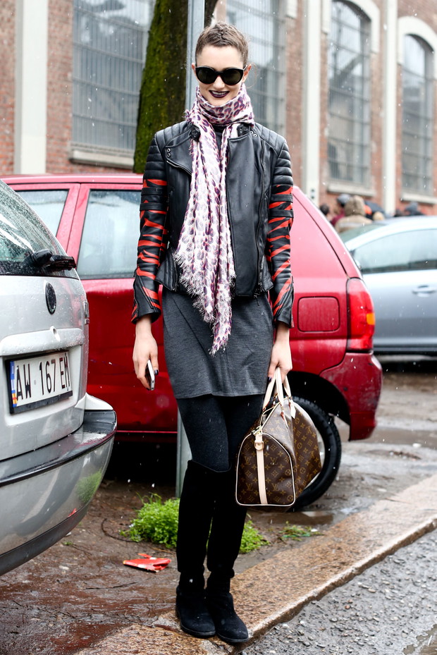 Street fashion: top modelki walczą z zimnem