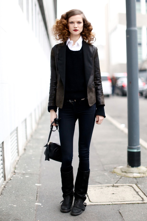 Street fashion: top modelki walczą z zimnem
