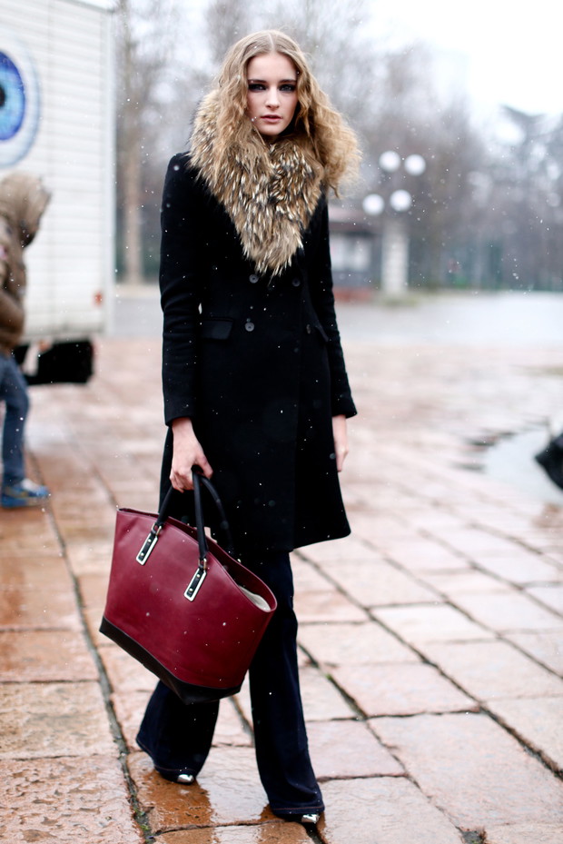 Street fashion: top modelki walczą z zimnem
