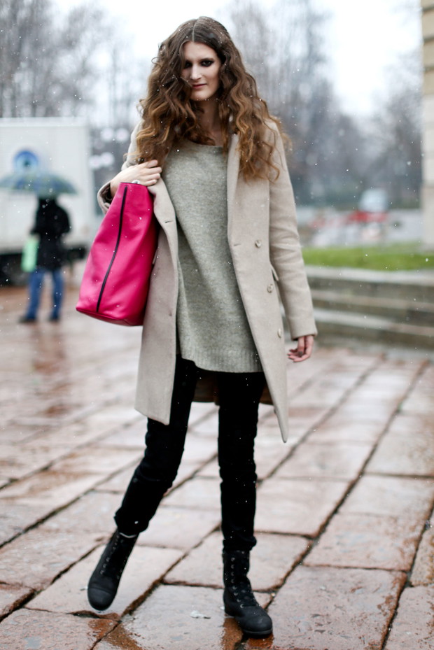 Street fashion: top modelki walczą z zimnem