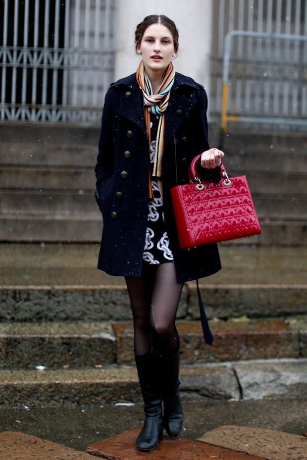 Street fashion: top modelki walczą z zimnem