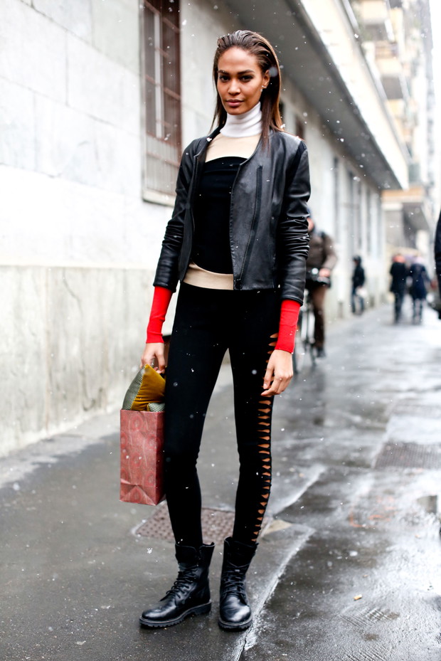 Street fashion: top modelki walczą z zimnem